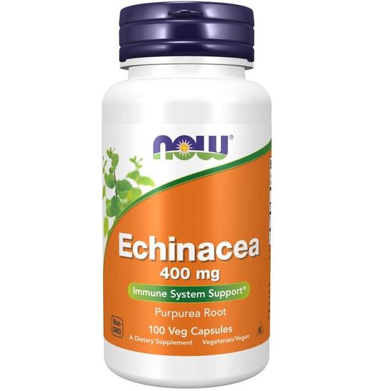 NOW Foods Echinacea 400mg Capsules 100 Capsules