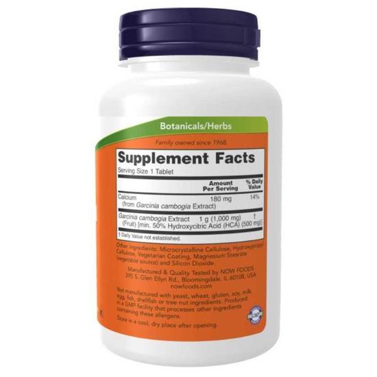 NOW Foods Garcinia 1000mg Tablets 120 Tablets