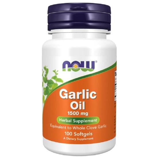 NOW Foods Garlic Oil 1500mg Softgels 100 Softgels