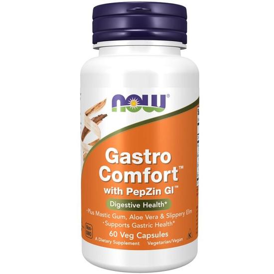 NOW Foods Gastro Comfort With PepZin GI Capsules 60 Capsules