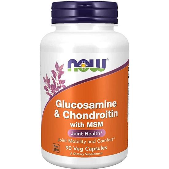 NOW Foods Glucosamine & Chondroitin With MSM Capsules 90 Capsules