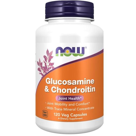 NOW Foods Glucosamine & Chondroitin With Trace Mineral Concentrate Capsules 120 Capsules