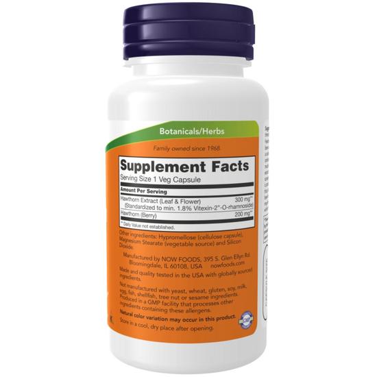 NOW Foods Hawthorn Extract 300mg Capsules 90 Capsules