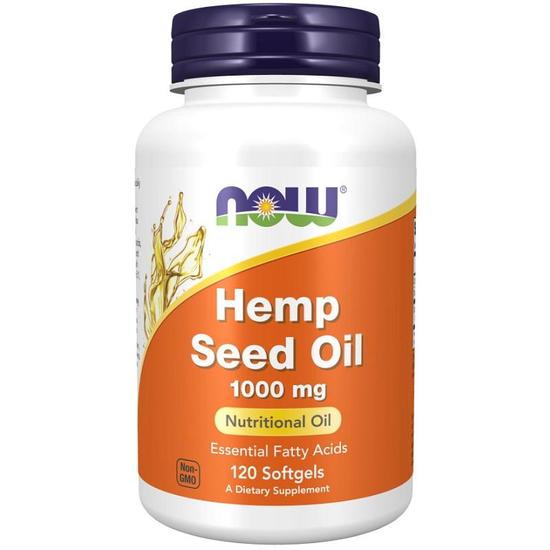 NOW Foods Hemp Seed Oil 1000mg Softgels 120 Softgels