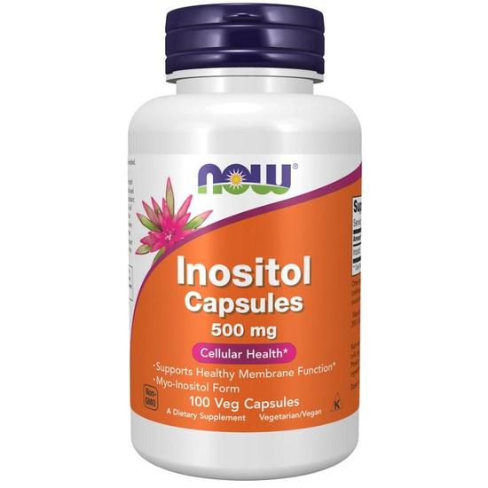 NOW Foods Inositol 500mg Capsules 100 Capsules