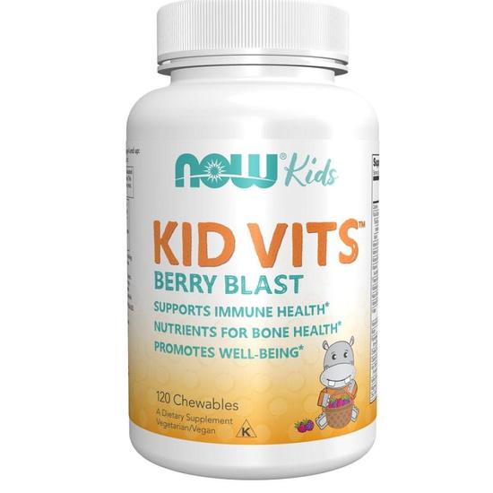 NOW Foods Kid Vits Berry Blast Chewables 120 Chewables