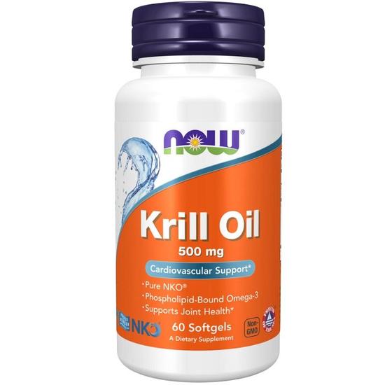 NOW Foods Krill Oil 500mg Softgels 60 Softgels