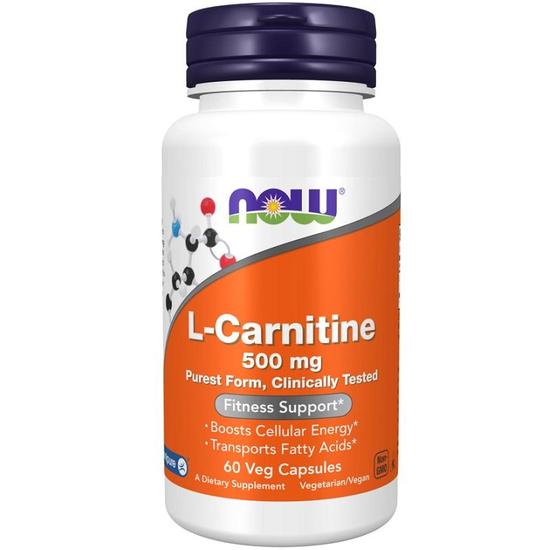 NOW Foods L-Carnitine 500mg Capsules 60 Capsules