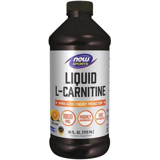 NOW Foods L-Carnitine Liquid 1000mg Citrus Flavour 473ml