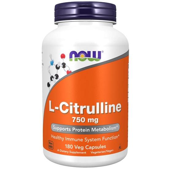 NOW Foods L-Citrulline 750mg Capsules 180 Capsules