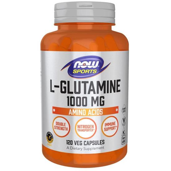 NOW Foods L-Glutamine 1000mg Capsules 120 Capsules