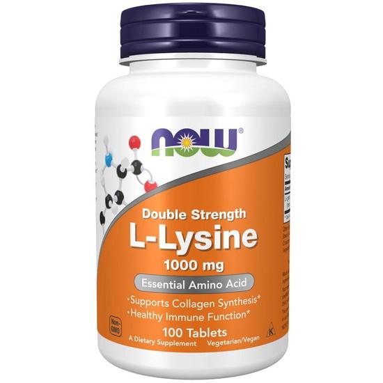 NOW Foods L-Lysine 500mg Capsules 100 Capsules