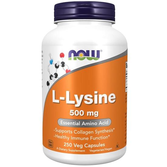 NOW Foods L-Lysine 500mg Capsules 250 Capsules