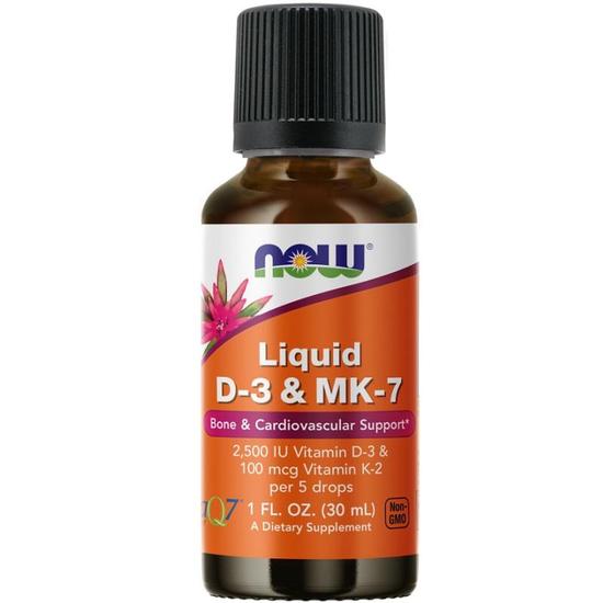 NOW Foods Liquid D-3 & MK-7 30ml