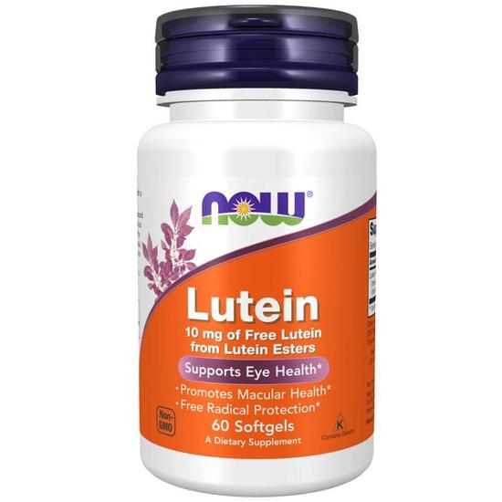 NOW Foods Lutein 10mg Softgels 60 Softgels