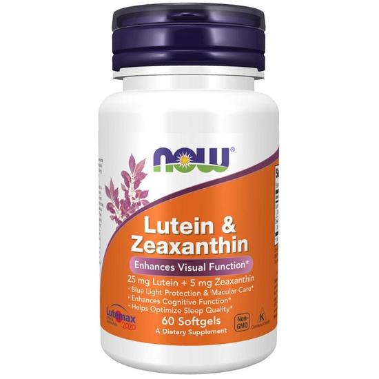 NOW Foods Lutein & Zeaxanthin Softgels 60 Softgels