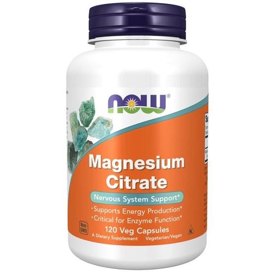 NOW Foods Magnesium Citrate 400mg Capsules 120 Capsules