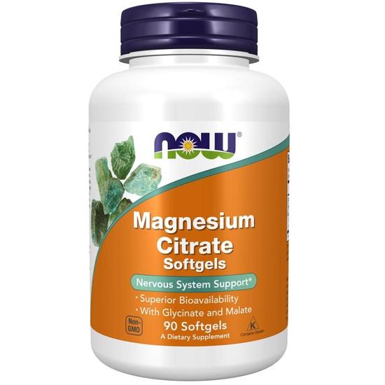 NOW Foods Magnesium Citrate Softgels 90 Softgels