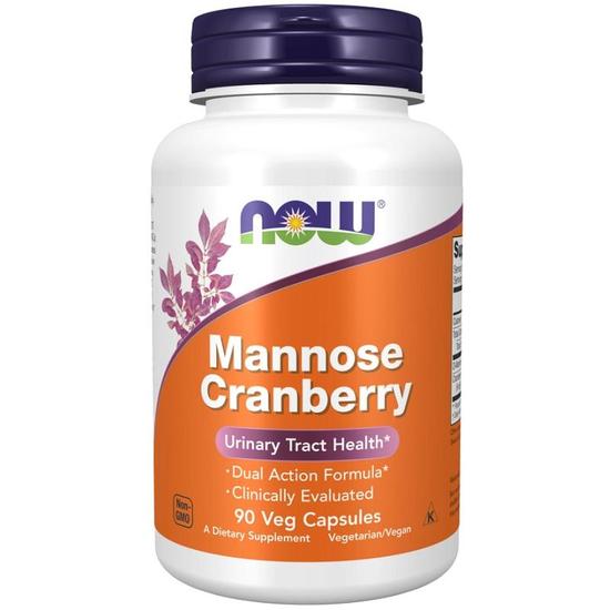 NOW Foods Mannose Cranberry Capsules 90 Capsules