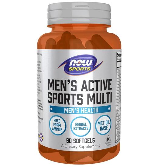 NOW Foods Men's Active Sports Multi Softgels 90 Softgels