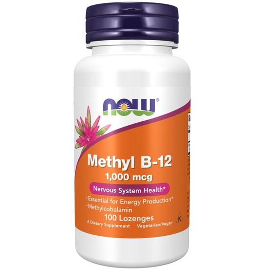 NOW Foods Methyl B-12 1000mcg Lozenges 100 Lozenges