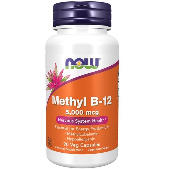 NOW Foods Methyl B-12 5000mcg Capsules 90 Capsules