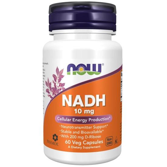 NOW Foods NADH 10mg Capsules 60 Capsules