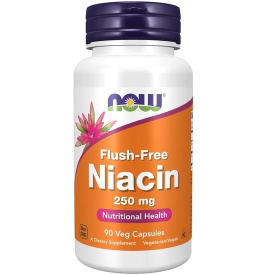 NOW Foods Niacin Flush-Free 250mg Capsules 90 Capsules