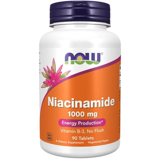 NOW Foods Niacinamide 1000mg Tablets 90 Tablets