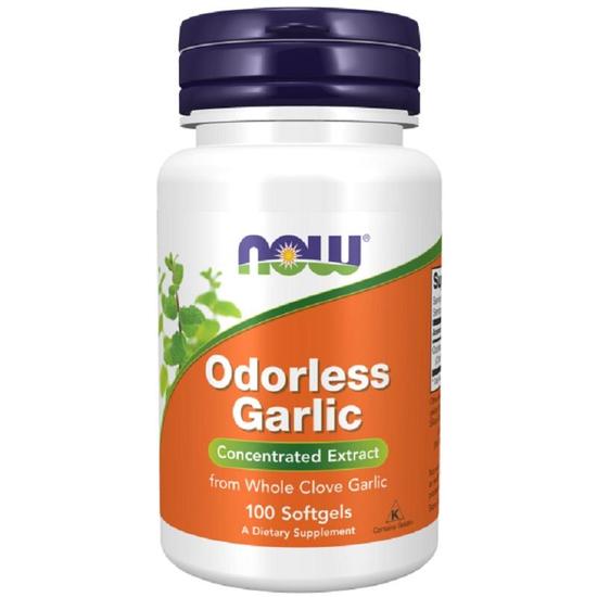 NOW Foods Odourless Garlic Softgels 100 Softgels