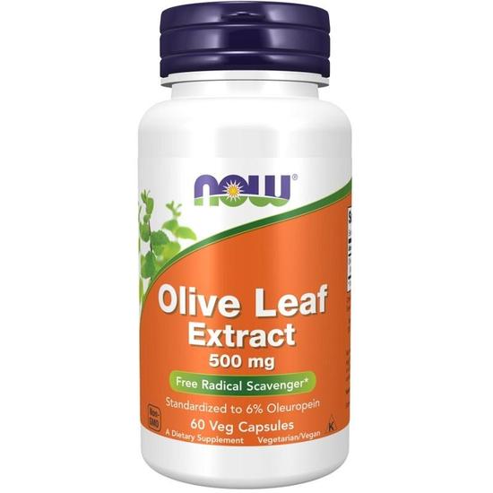 NOW Foods Olive Leaf Extract 500mg Capsules 60 Capsules