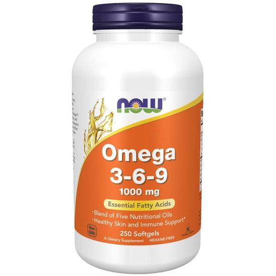 NOW Foods Omega 3-6-9 1000mg Softgels 250 Softgels