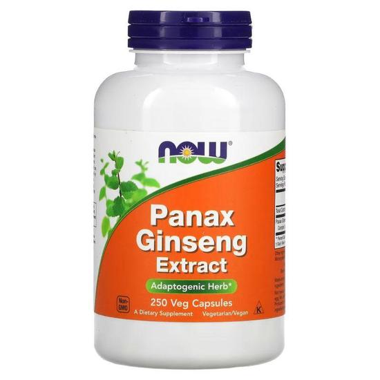 NOW Foods Panax Ginseng 1000mg Capsules 250 Capsules