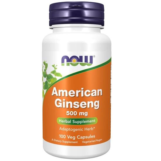 NOW Foods Panax Ginseng 500mg Capsules 100 Capsules