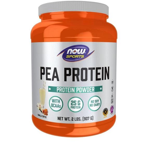 NOW Foods Pea Protein Vanilla Toffee 907g