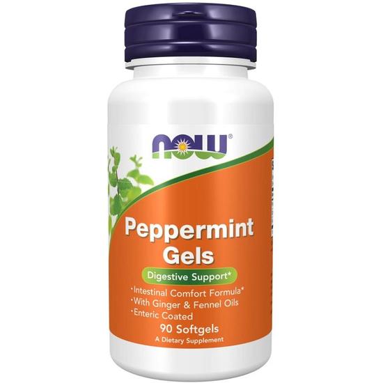 NOW Foods Peppermint Gels Softgels 90 Softgels