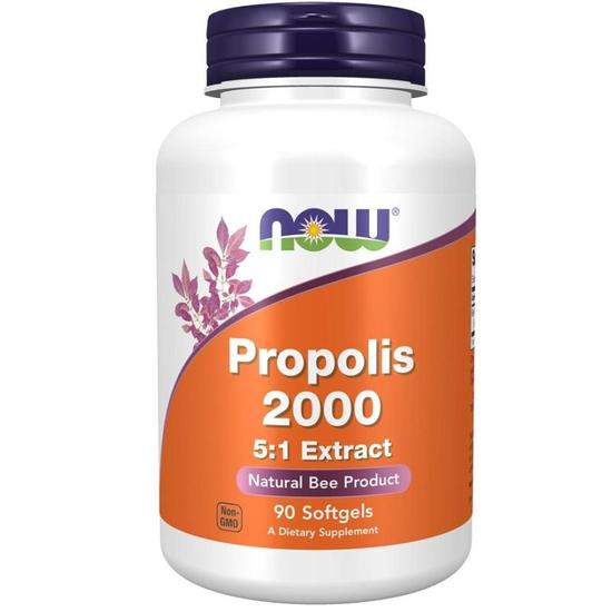 NOW Foods Propolis 2000 5:1 Extract Softgels 90 Softgels