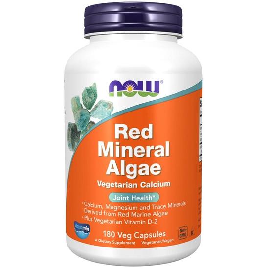 NOW Foods Red Mineral Algae Capsules 180 Capsules