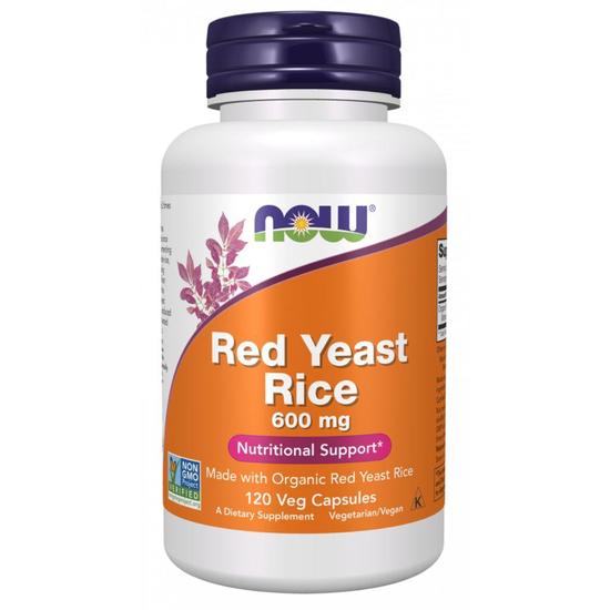 NOW Foods Red Yeast Rice 600mg Capsules 120 Capsules
