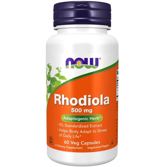 NOW Foods Rhodiola 500mg Capsules 60 Capsules