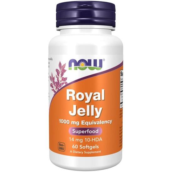 NOW Foods Royal Jelly 1000mg Equivalency Softgels 60 Softgels