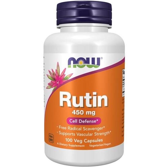 NOW Foods Rutin 450mg Capsules 100 Capsules