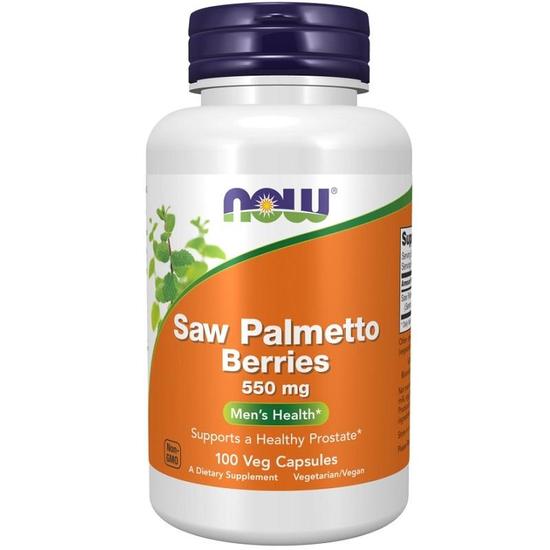 NOW Foods Saw Palmetto Berries 550mg Capsules 100 Capsules