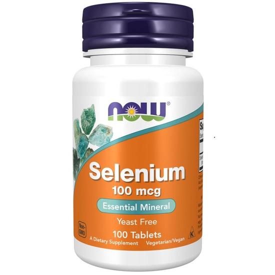 NOW Foods Selenium 100mcg Tablets 100 Tablets