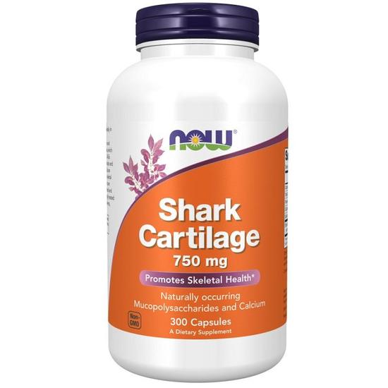 NOW Foods Shark Cartilage 750mg Capsules 300 Capsules