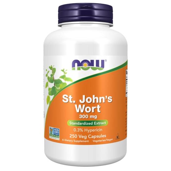 NOW Foods St John's Wort 300mg Capsules 250 Capsules