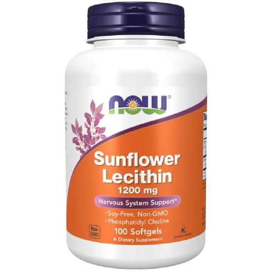 NOW Foods Sunflower Lecithin 1200mg Softgels 100 Softgels