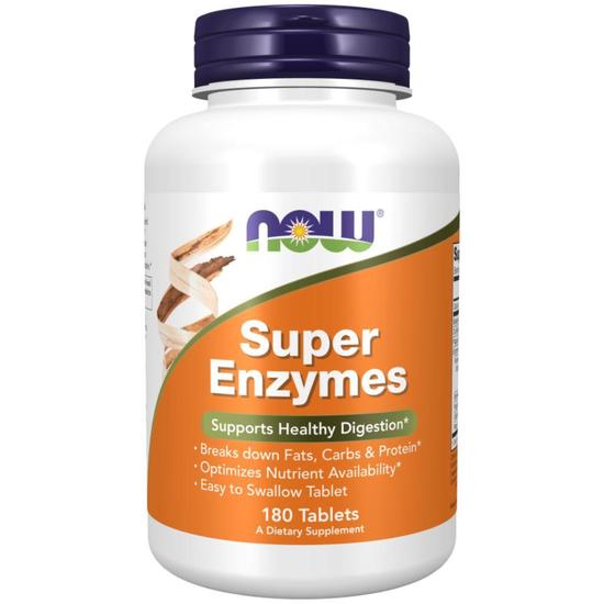 NOW Foods Super Enzymes Tablets 180 Tablets