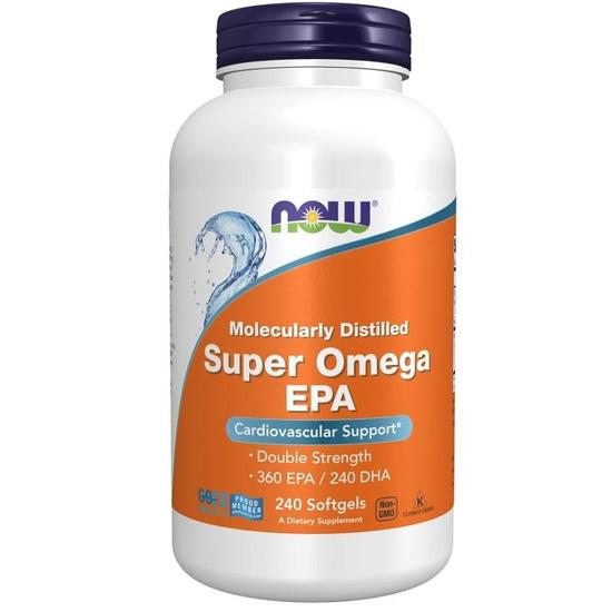 NOW Foods Super Omega EPA Molecularly Distilled Softgels 240 Softgels