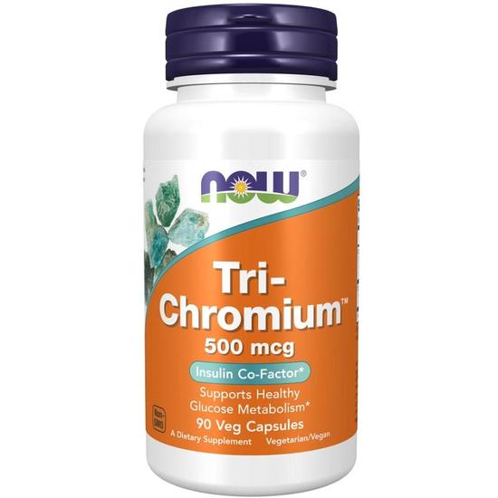 NOW Foods Tri-Chromium 500mcg Capsules 90 Capsules